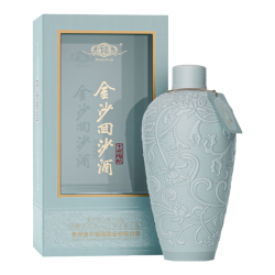 金沙 回沙酒 宋瓷梅瓶 53度酱香型白酒纯粮坤沙 博物馆联名 宴请送礼 53%vol 500mL 1瓶