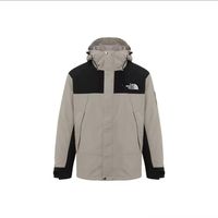TheNorthFace北面连帽拉链宽松防水男女夹克春秋外套棕色NJ3BR08L