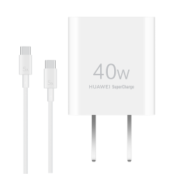 华为 P0013 冰糖全能充电器 USB-A/Type-C 40W+双Type-C 5A 数据线