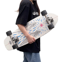 Carver陆地冲浪板初学者女生儿童专业路冲板「存在」31英寸cx4pu桥