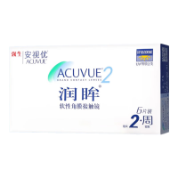 ACUVUE 润眸系列 双周抛透明隐形眼镜 6片 125度