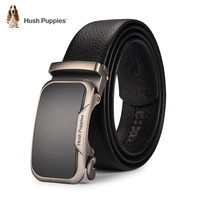 暇步士 皮带男真皮男士腰带商务休闲头层牛皮裤带 黑色023W 115cm