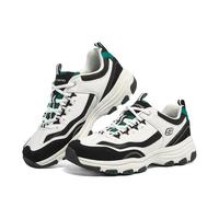 斯凯奇（Skechers）奥利奥熊猫鞋丨老爹鞋女经典黑白复古春夏轻便潮流增高运动休闲鞋 【男款】白色/黑色/WBK 40