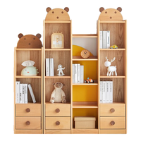 原始原素实木儿童书柜青少年书橱现代简约小户型书房书架