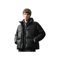 UR2025冬季男装潮流立体字母绗缝羽绒服UMV150032+# 正黑 M