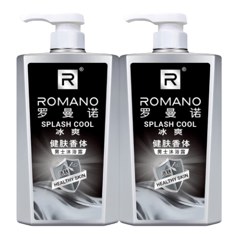  ROMANO/罗曼诺 持久留香 男士沐浴露  600g*2 冰爽