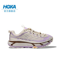 HOKA ONE ONE男女款户外运动休闲鞋MAFATE THREE2经典复古轻盈稳定缓震 36 拍大半码 石膏白/鸢尾紫-经典款