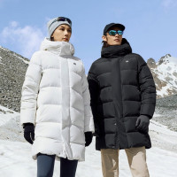 保暖服饰、PLUS会员：KOLON SPORT 男女同款长款连帽重量羽绒服 LUDJ5WNT18
