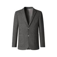 杉杉 休闲西装男西服外套厚商务人字纹秋季父亲男士单西