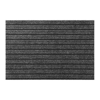 迪茵（IN）入户门地垫进门防滑脚垫门口耐脏地毯裁剪门垫 七条纹灰色40*60cm