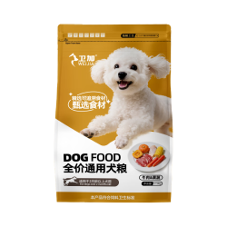 卫加 狗粮5斤装通用型金毛柯基比熊泰迪小型中型大型犬成犬2.5kg