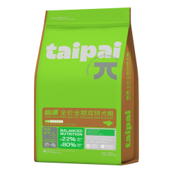 TAIPAI 狗粮80斤装中大型犬金毛萨摩耶成犬幼犬通用型冻干狗干粮20kg*2