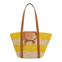 【首降】MARNI 女士RIVIERA小号条纹草单肩包