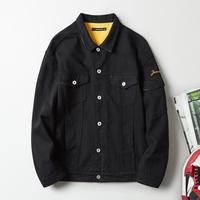 JEANSWEST/真维斯 复古翻领 男士牛仔外套