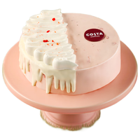 COSTA多口味冰淇淋冷饮创意蛋糕 送人全国配送 粉翡淡雪蛋糕冰淇淋600g（6寸赠刀叉）