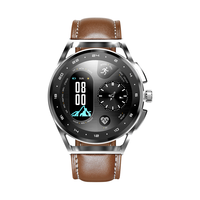 塞尔兰斯(Sayrelances) Watch 7 Pro 智能手表 支持苹果华为小米 银色+棕色表带