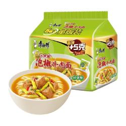 康师傅 泡椒牛肉面 104g*5袋