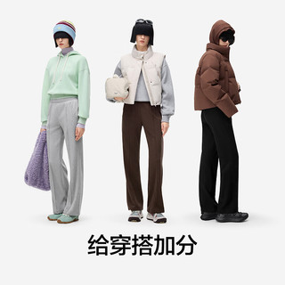  Bananain/蕉内 赵露思同款 女士喇叭裤  中麻灰 XL