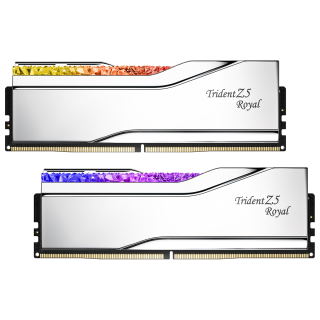 G.SKILL Trident Z Royal皇家戟系列 DDR5 6400MHz RGB 笔记本内存 灯条 白色 64GB 32GBx2 C32