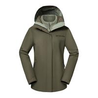 Columbia哥伦比亚冲锋衣女三合一秋冬防风防水保暖抓绒外套WR9843 397 XL