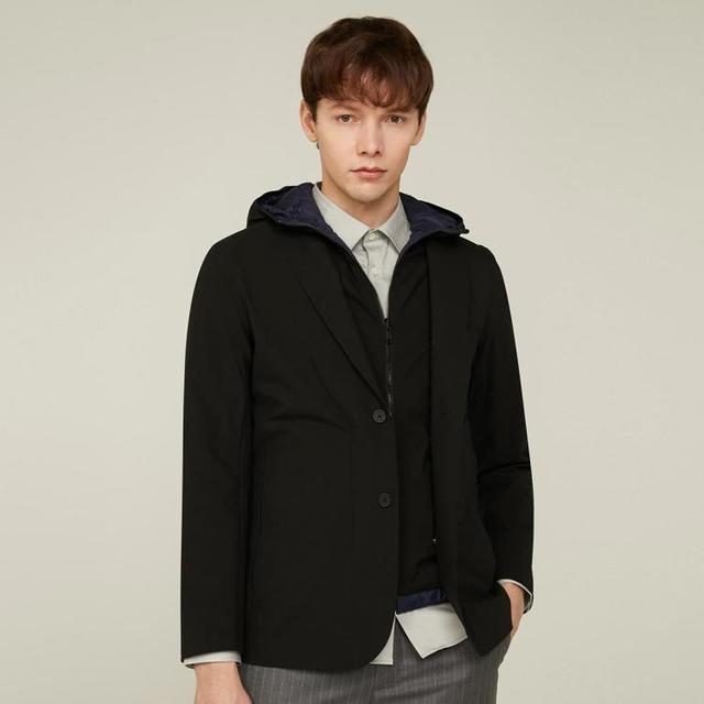 J.Lindeberg 金林德伯格 金·林德伯格 一衣多穿秋冬商务休闲弹力保暖西装羽绒两件套外套男