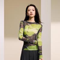 爱帝 I'd 春秋修身显瘦长袖女上衣T恤女