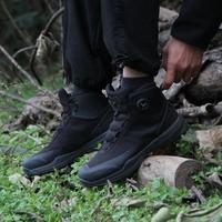 悍途 户外登山徒步时尚舒适防滑耐磨休闲旋转鞋扣高帮登山鞋男不加绒款