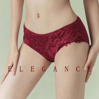 歌瑞尔 秋季薄款本命年结婚喜庆红色内裤柔软透气蕾丝内裤女