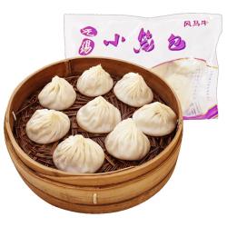 风马牛 无锡小笼包鲜肉灌汤包子 经典口味3袋24只2.4斤