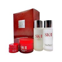 SK-II 护肤套装 (护肤精华露30ml+嫩肤清莹露30ml+紧肤抗皱修护系列赋活修护精华霜15g+微肌因修护焕采眼霜2.5g)