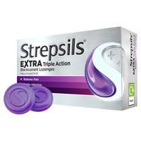 Strepsils 使立消 润喉糖黑加仑口味 24粒