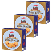 TATAWA丹麦精选传统黄油曲奇饼干蓝盒90g*3