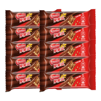 雀巢(Nestle)脆脆鲨威化饼干巧克力牛奶味办公室休闲食品零食下午茶 巧克力味12.5g*20支