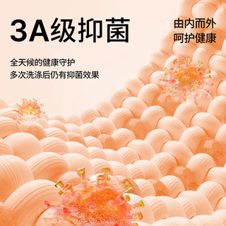 舒雅（Schiesser）男女款3A抗菌除螨肌底衣系列V领长袖保暖上装秋衣23889Q 女款【圆领】E0/23892Q灰粉 S