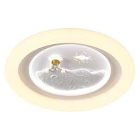 雷士 NVC LightingLED吸顶灯高显色儿童房灯房间灯书房卧室灯简约灯具灯饰 【宇航员二代】48W三段调光 RA95