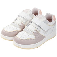 江博士 DR·KONG 秋季简约拼色板鞋 男女儿童学步鞋 时尚休闲儿童运动鞋 米/粉红 27