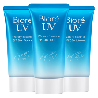 碧柔 Biore）水活防晒霜水润凝蜜 户外防水防汗 SPF50+ PA+++礼物 3瓶套装50g*3