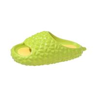 俞兆林（YUZHAOLIN）踩屎感拖鞋女夏季榴莲情侣居家防滑拖鞋男网红个性时尚外穿凉拖SY 榴莲黄色 36-37