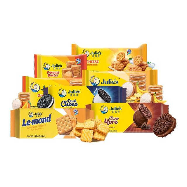茱蒂丝 马来西亚进口茱蒂丝芝士巧克力味夹心饼干零食