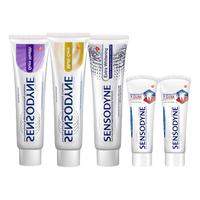 SENSODYNE 舒适达 基础护理系列抗敏感牙膏套装 (美白配方100g+多效护理100g+牙龈护理100g+护敏健龈20g*2)