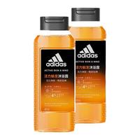 屈臣氏 watsons阿迪达斯活力净肤男士沐浴露400mlx2补水留香水润保湿