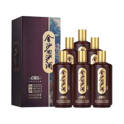 金沙 可抵大额50+淘金币)JINSHA/金沙 纯粮食 金沙酱香型白酒500ml*6瓶