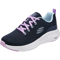斯凯奇(Skechers)小白鞋女鞋厚底减震网布轻便透气休闲运动鞋子150024 海军蓝色/薰衣草色/NVLV 35