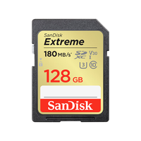 闪迪 Extreme 至尊极速系列 SD存储卡 128GB（UHS-I、V30、U3）