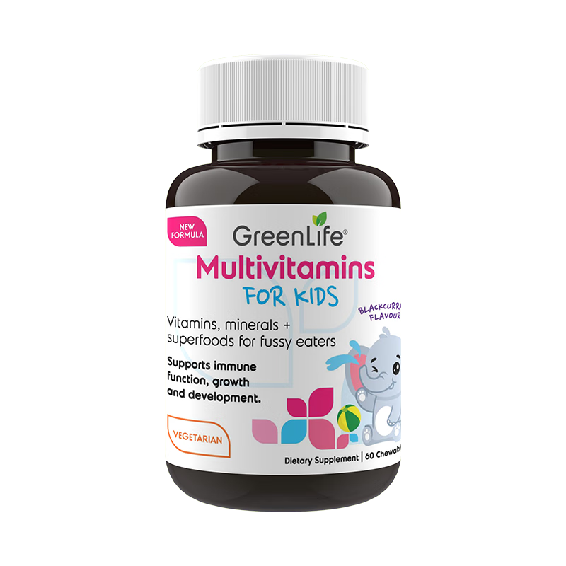 GreenLife 儿童复合维生素C咀嚼片补铁补锌新加坡 60粒 60粒/瓶