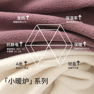 巴厘小猪儿童摇粒绒套装秋冬宝宝加厚保暖两件套男童外出分体衣服女童冬装 灰杏 90