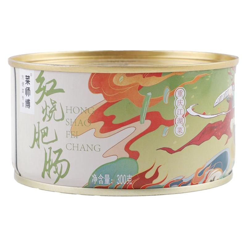 菜师傅红烧肥肠重庆特产肉食罐头熟食即食江油猪大肠下饭下酒速食