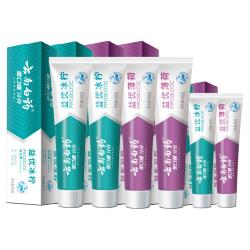 云南白药 牙膏 留兰香全家福家庭装 共655g（赠 牙刷4支）
