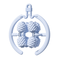 yottoy腿部按摩器环形夹滚轮肌肉放松专业瘦大腿小腿滚轴多功能 升级可调节小菠萝瘦腿器-布鲁蓝