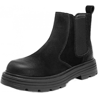 百丽（Belle）张凌赫同款男鞋休闲靴2025冬季新商场款切尔西靴加绒8WA01DD5 黑色-绒里 40 (250mm)